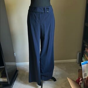 Navy Straight Leg Dress Pants Womens Sz 8 Great for Office.